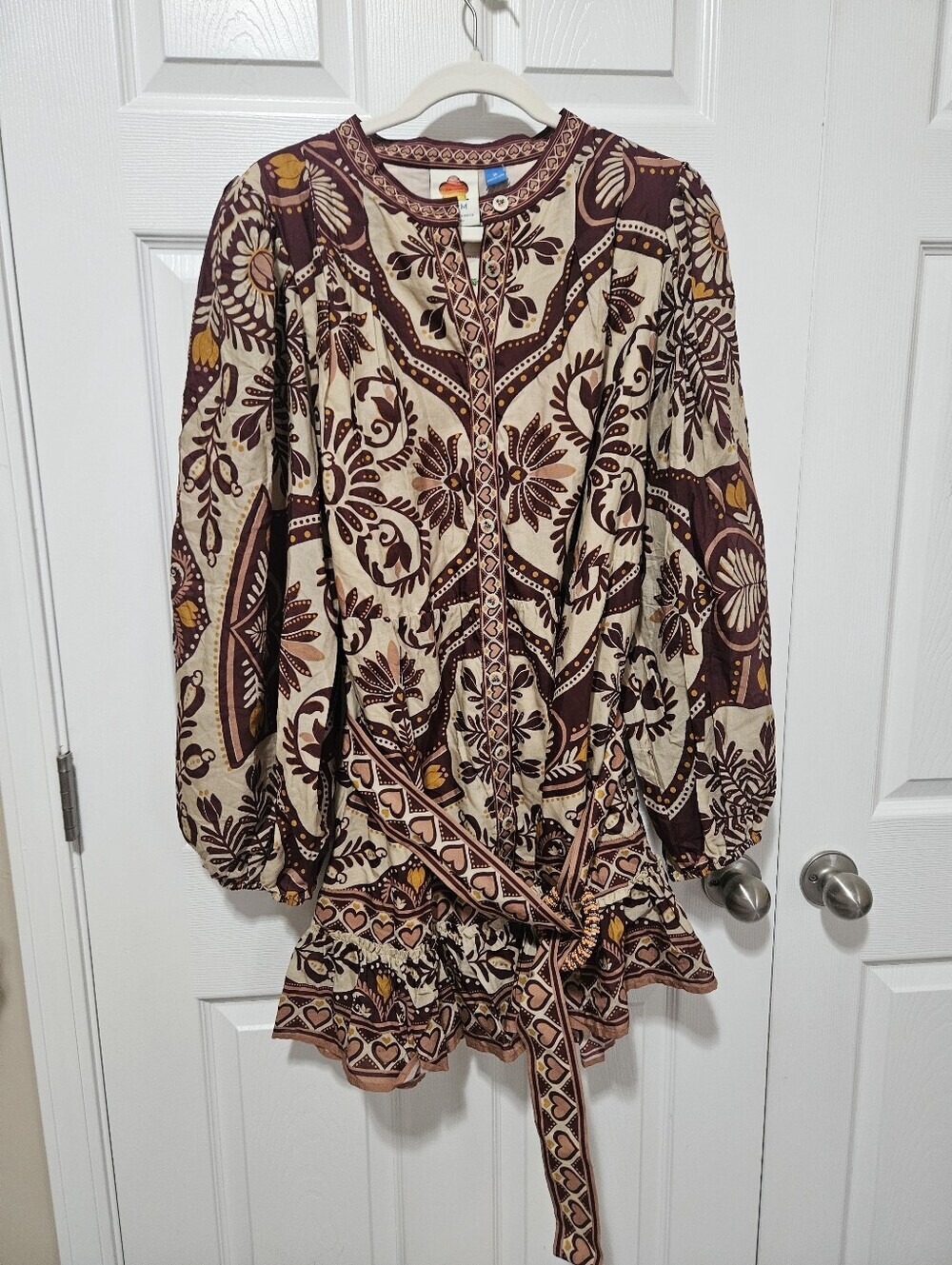 Farm Rio NWT Belted Mini Dress XL - Picture 3 of 6